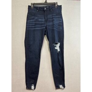 REWASH‎ Womens Jeans Size 30 Dark Wash Distressed Skinny Leg Pants